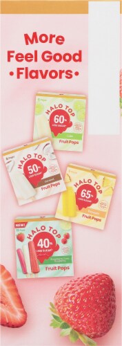 Halo Top® Strawberry Fruit Pops Perspective: left