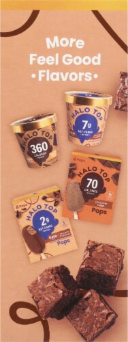 Halo Top® Brownie Batter Light Ice Cream Pops Perspective: left