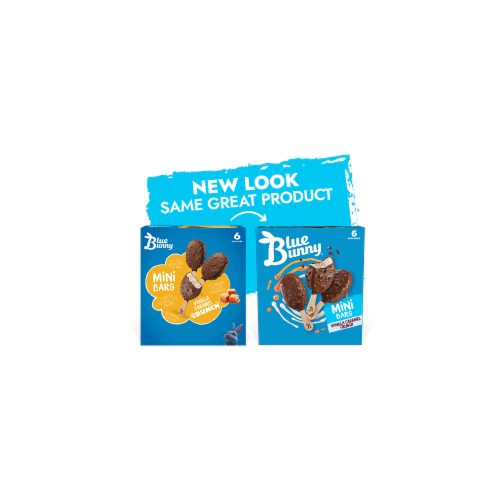 Blue Bunny® Vanilla Caramel Crunch Frozen Dairy Dessert Bars Perspective: left