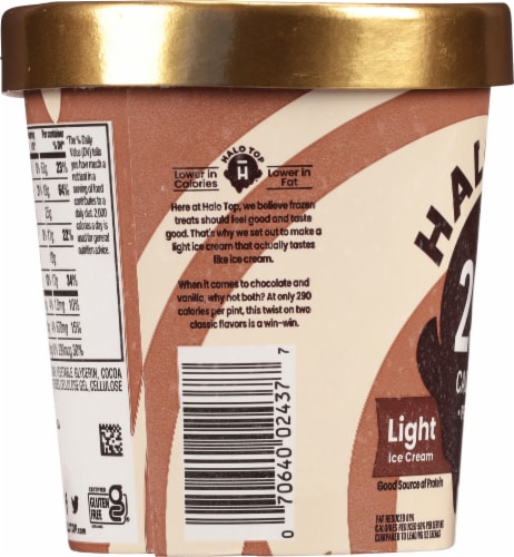 Halo Top® Chocolate Vanilla Twist Light Ice Cream 16 fl oz Perspective: left