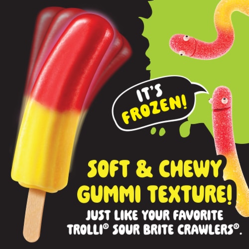 Trolli Cherry Lemon Frozen Gummi Pops Perspective: left