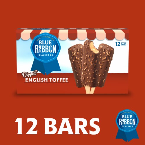 Blue Ribbon Classics® English Toffee Ice Cream Bars Perspective: left