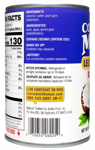 Andre Prost® Dairy Free Unsweetened Coconut Milk Perspective: left