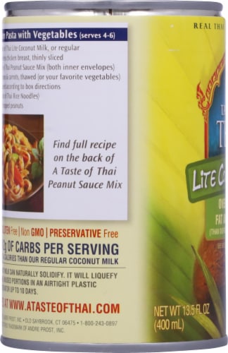 A Taste of Thai Lite Coconut Milk Perspective: left