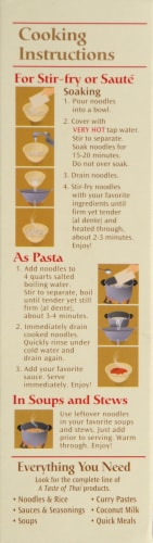 A Taste of Thai Extra Thin Noodles Perspective: left