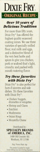 Dixie Fry Original Fry Mix Perspective: left