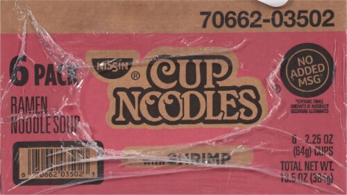 Nissin® Shrimp Cup Noodles® Perspective: left