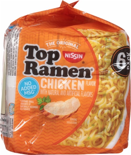 King Soopers Top Ramen Chicken Flavor Ramen Noodle Soup 6 Ct 3 Oz