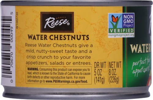 Reese Whole Water Chestnuts Perspective: left