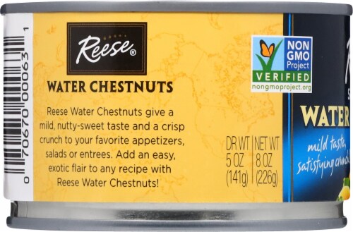 Reese Sliced Water Chestnuts Perspective: left