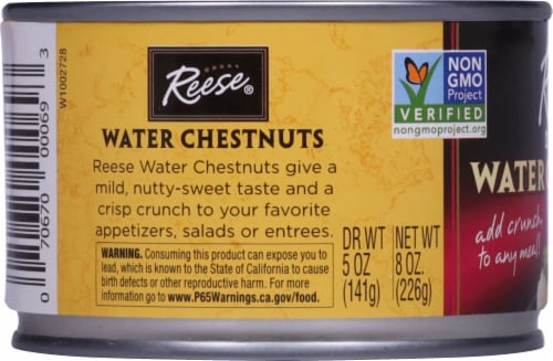 Reese Diced Water Chestnuts Perspective: left