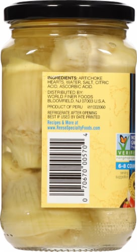 Reese® Tender Small Artichoke Heart Perspective: left
