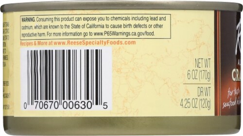 Reese® All White Crab Meat Perspective: left