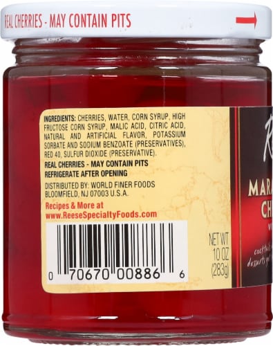 Reese® Red Maraschino Cherries Perspective: left