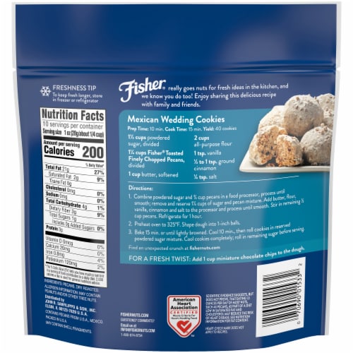 Fisher Toasted Finely Chopped Pecans Perspective: left