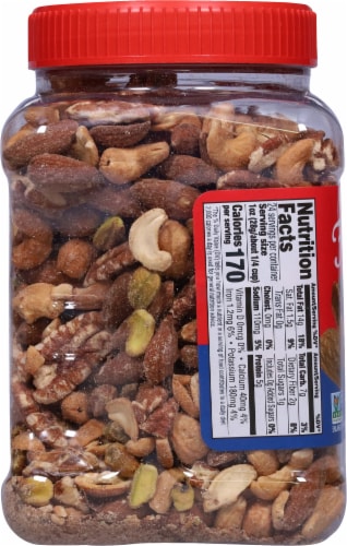 Fisher® Oven Roasted Never Fried™ Deluxe Mixed Nuts With Sea Salt Perspective: left