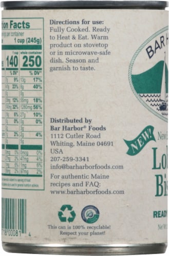 Bar Harbor® New England Style Lobster Bisque Canned Soup Perspective: left