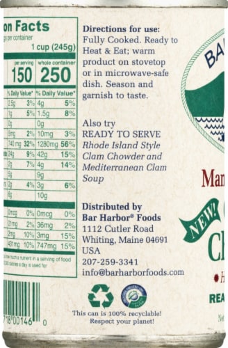 Bar Harbor® Manhattan Style Clam Chowder Perspective: left