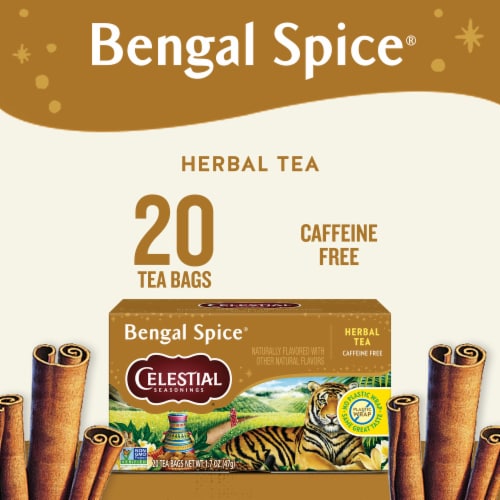 Celestial Seasonings® Caffeine Free Bengal Spice® Herbal Tea Bags Perspective: left