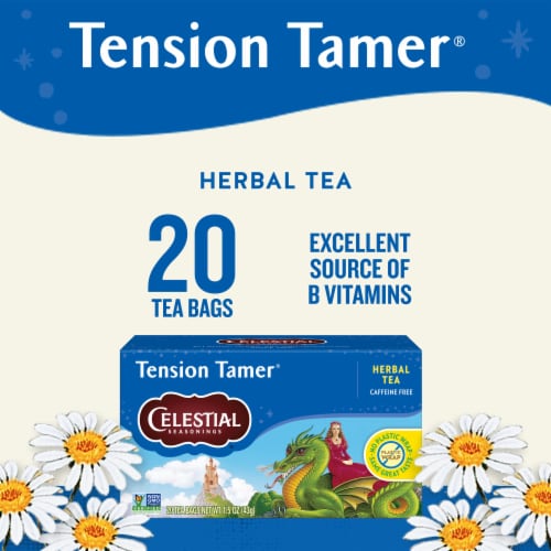 Celestial Seasonings® Caffeine Free Tension Tamer® Herbal Tea Bags Perspective: left