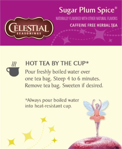 Celestial Seasonings® Sugar Plum Spice Tea Bags 20 Count Perspective: left