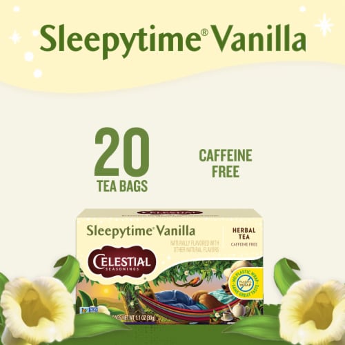 Celestial Seasonings Caffeine Free Sleepytime® Herbal Vanilla Tea Perspective: left