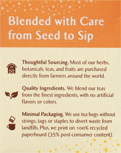 Celestial Seasonings Sleepytime Peach Herbal Tea Bags Perspective: left