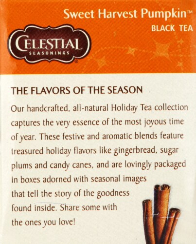 Celestial Seasonings® Sweet Harvest Pumpkin™ Black Tea Bags Perspective: left