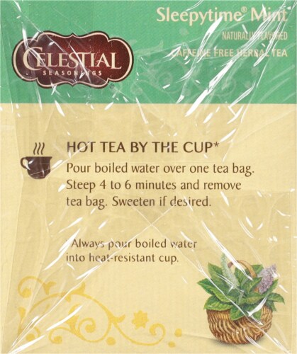 Celestial Seasonings® Caffeine-Free Sleepytime® Mint Herbal Tea Perspective: left