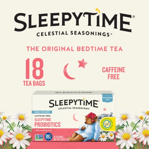 Celestial Seasoning® Wellness & Probiotics Tea Perspective: left