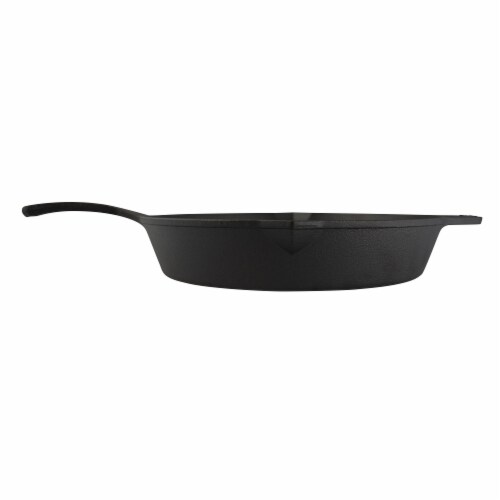 Taste of Home 12 inch Preseasoned Cast Iron Skillet Perspective: left