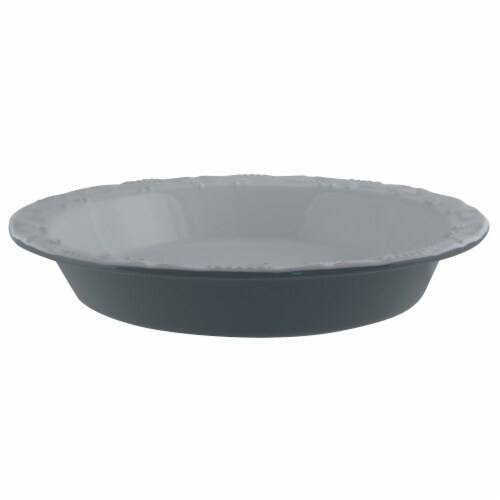 Taste of Home 9 x 1.5 inch Stoneware Pie Plate Set of 2 Perspective: left