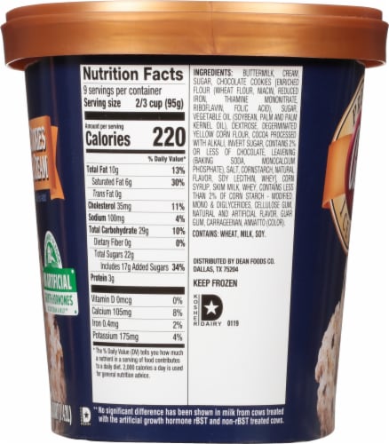 Purity Cookies & Cream Ice Cream Tub Perspective: left