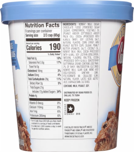 Purity™ Chocolate Moose Tracks Frozen Yogurt Tub Perspective: left