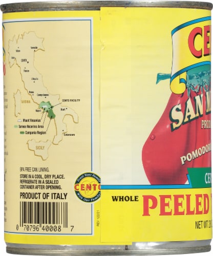 Cento® San Marzano® Certified Peeled Tomatoes Perspective: left