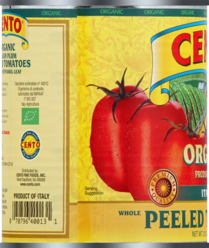 Cento® Organic Whole Peeled Tomatoes Perspective: left