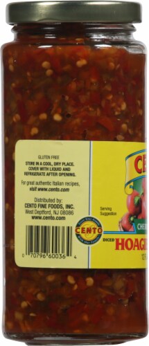 Cento Diced Hot Cherry Peppers Perspective: left