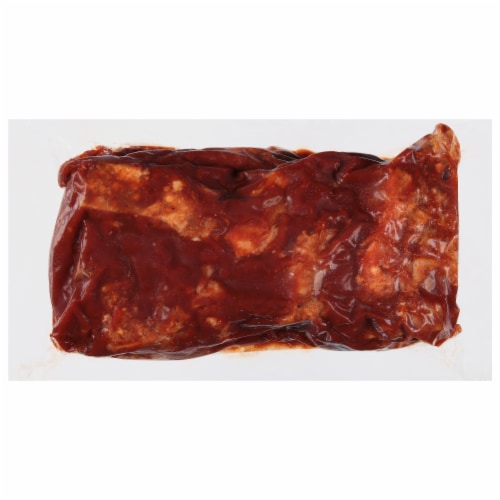 Smithfield Seasoned Rib Tips With Barbecue Sauce Perspective: left