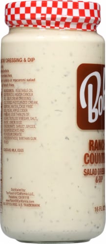 Bob's Famous Ranch Country Salad Dressing & Dip Perspective: left