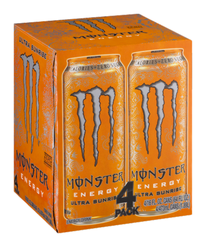Monster® Rehab Tea Orangeade Energy Drink Multipack Cans Perspective: left
