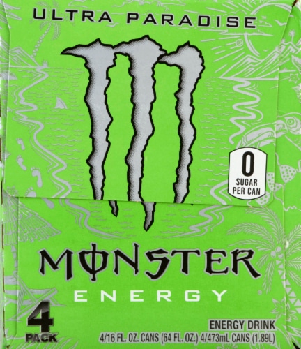 Monster® Ultra Gold Energy Drink Multipack Cans Perspective: left