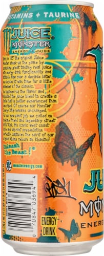 Monster® Khaotic® Energy Drink Can Perspective: left