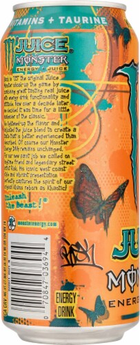 Monster® Khaotic® Energy Drink Can Perspective: left
