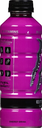 Monster Hydro Purple Passion Energy Water Perspective: left