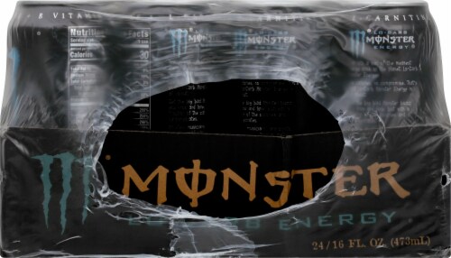 Monster Lo-Carb Enrergy Drink Perspective: left