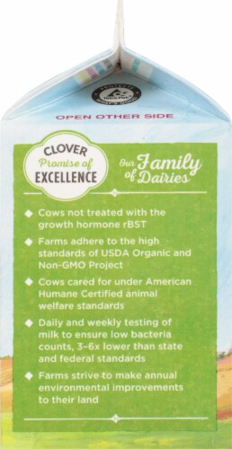 Clover Organic Farms Half & Half Perspective: left