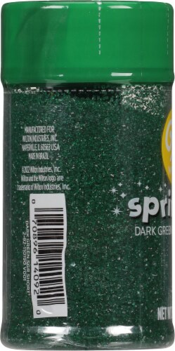 Wilton® Dark Green Sanding Sugar Sprinkles Perspective: left