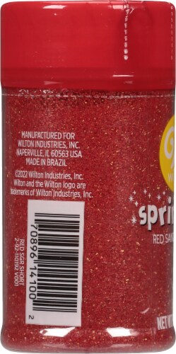 Wilton® Sprinkles Red Sanding Sugar Perspective: left
