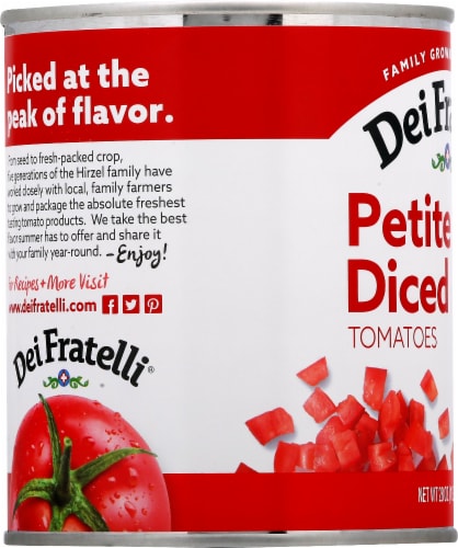 Dei Fratelli Petite Diced Tomatoes Perspective: left