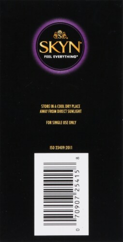 SKYN® Elite Non-Latex Lubricated Condoms Perspective: left